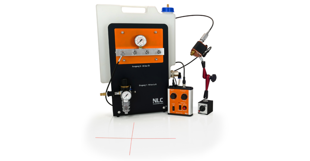 NanoLubeControl Minmalmengenschmiersystem mit Druck-, Steuer- und Lasermodul